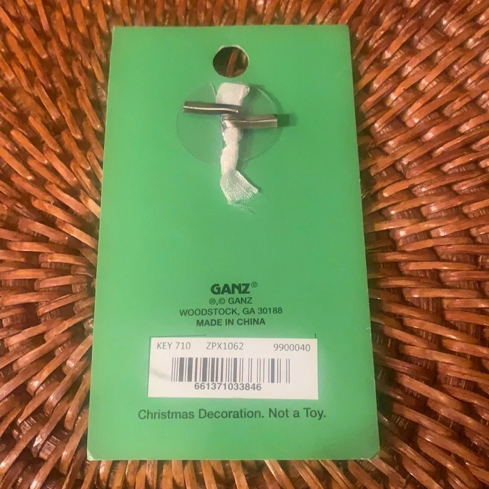 🌸 $3 if bundled ADAM Engraved Collectible Snowman Christmas Ornament GANT NWT